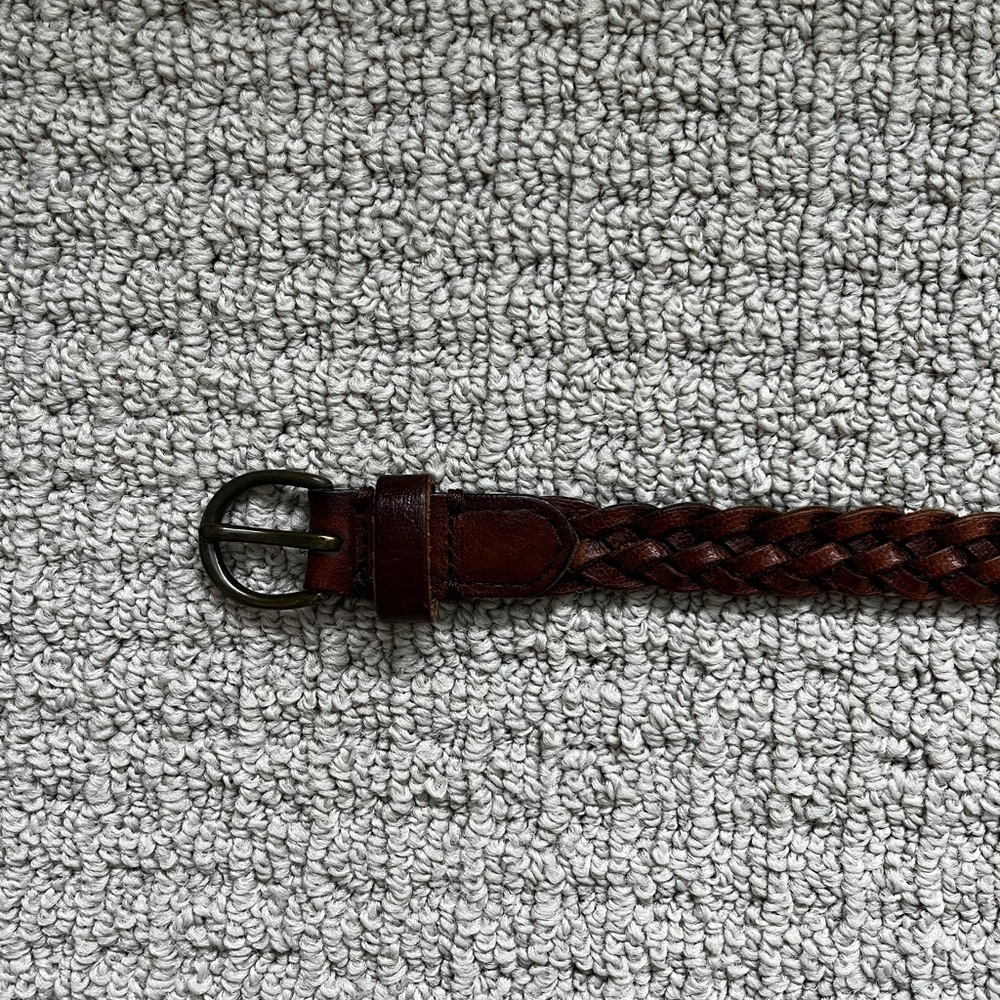 Abercrombie Kids Braided Leather Belt